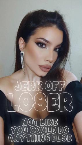 jerk off loser