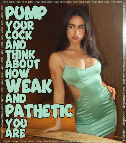 pump your cock and think about